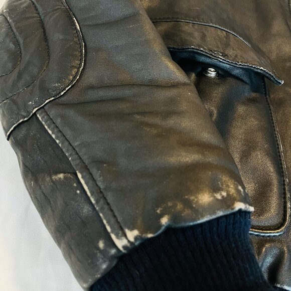 Hein Gericke Daytona 50th Bike Week Vintage Leather Bomber Jacket Quilted M 38 - Picture 8 of 16